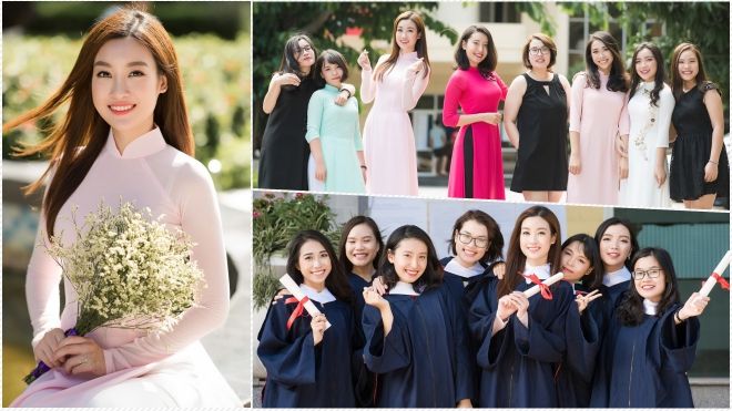 Hoa hậu Đỗ Mỹ Linh và hội bạn cùng lớp tung bộ ảnh kỷ yếu siêu nhăng nhít trước thềm Miss World 2017