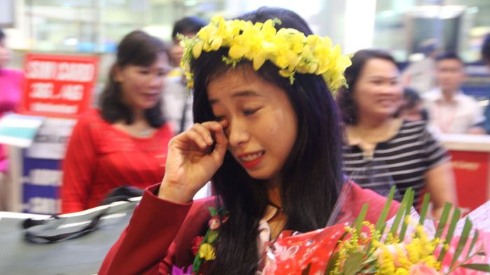 “Hot girl” Taekwondo Châu Tuyết Vân bật khóc vì tình cảm của người hâm mộ