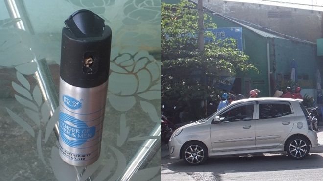 Cãi nhau chỗ đậu xe, chủ quán phở bị nữ tài xế xịt hơi cay ngất xỉu