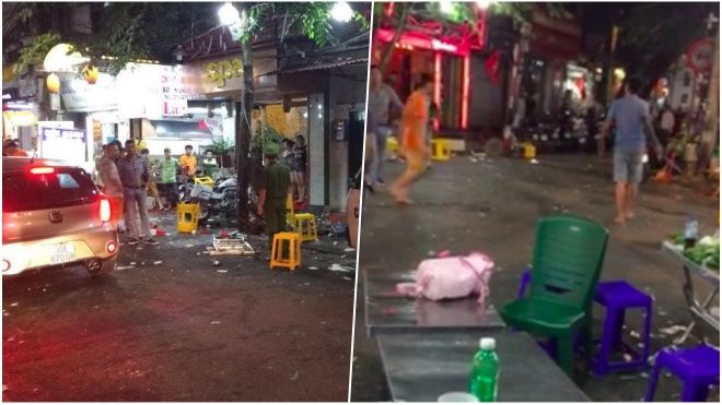 Clip: Hỗn chiến kinh hoàng tại quán bar gây náo loạn phố Mã Mây, Hà Nội