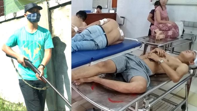 Côn đồ Thanh Hóa nã súng hoa cải vào taxi chở 4 người