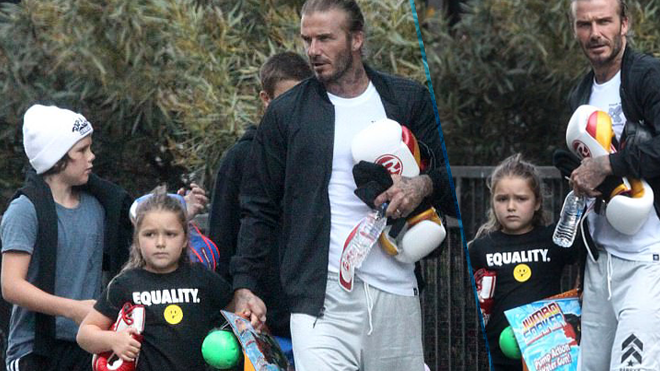 Thường xuyên dẫn con đi chơi, David Beckham bị gọi là giả tạo