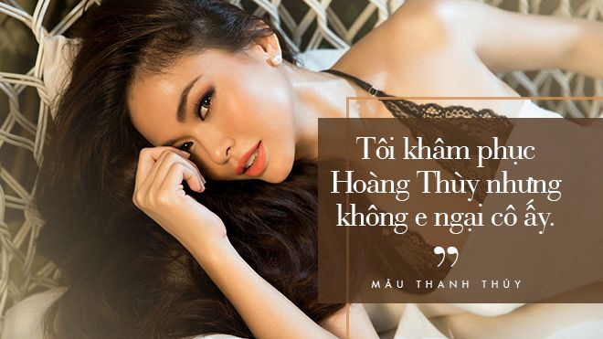 Mâu Thủy: 'Tôi khâm phục Hoàng Thùy nhưng không e ngại cô ấy'