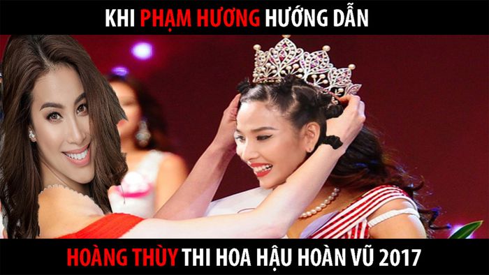 KHI PHẠM HƯƠNG HƯỚNG DẪN HOÀNG THUỲ THI HOA HẬU HOÀN VŨ 2017