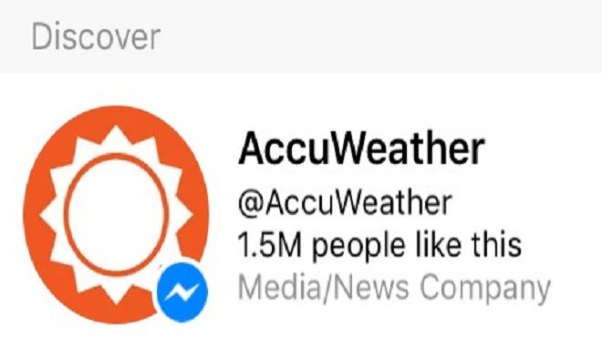 Vừa nhắn Messenger, vừa nghe trò chuyện dự báo thời tiết với chatbot AccuWeather siêu dễ gần