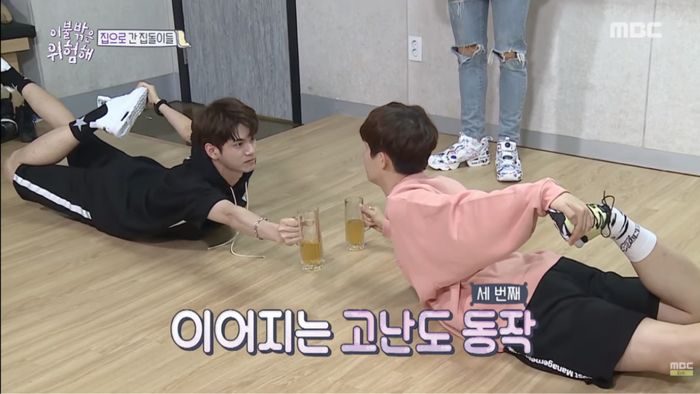 Vừa uống bia vừa tập yoga - Còn ai bá đạo hơn các chàng trai Wanna One