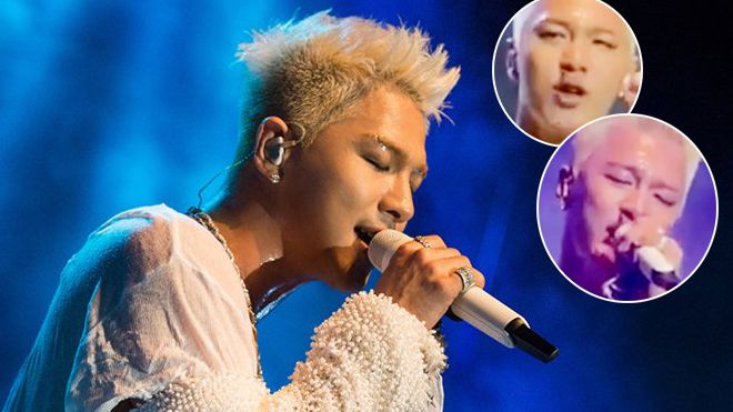 Diễn quá sung, Taeyang bị micro 'dập' chảy máu mũi ngay trên sân khấu