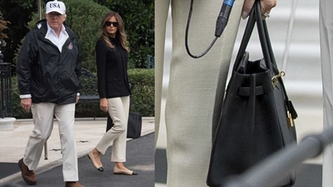 Những đôi giày của Đệ nhất Phu nhân Mỹ trong mùa bão