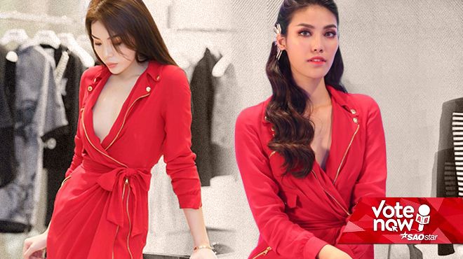 Nhìn Kỳ Duyên điệu đà trong mẫu váy Moschino, các tín đồ thời trang lập tức nhớ ngay Lan Khuê!