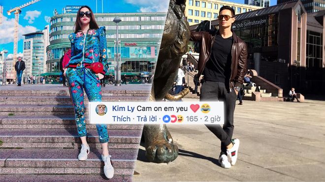 Kim Lý diện giày đôi, check-in cùng địa điểm và nói 'cám ơn em yêu' với Hồ Ngọc Hà