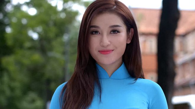 Á hậu Huyền My tự tin nói tiếng Anh trong clip giới thiệu Miss Grand International 2017