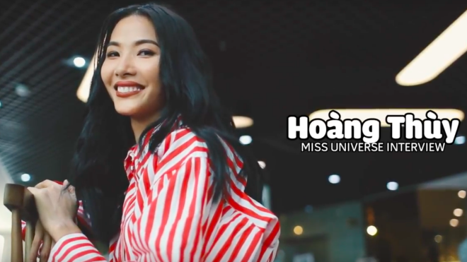 Không còn bập bẹ, Hoàng Thuỳ tự tin khoe khả năng giao tiếp tiếng Anh trước thềm Hoa hậu Hoàn vũ Việt Nam 2017