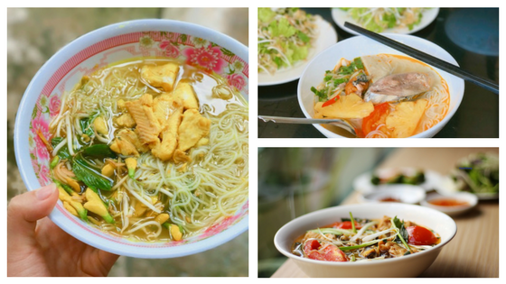 Bún cá - mỗi miền Bắc, Trung, Nam là một cung bậc vị giác