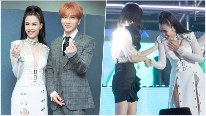 Khoảnh khắc đẹp: Đông Nhi bắt tay Taeyeon, thân thiết chụp hình cùng Leeteuk (Suju) tại ASF 2017