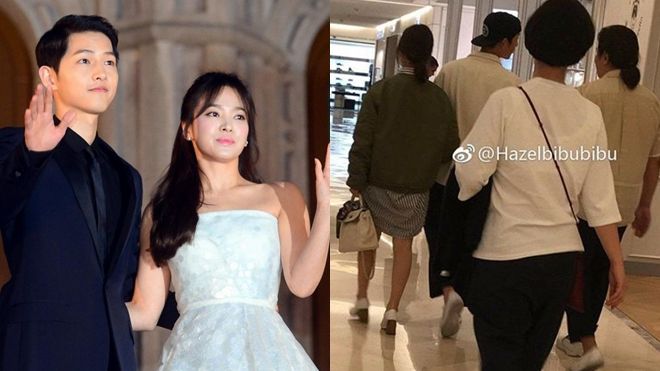Song Hye Kyo tình tứ, khoác tay 'ông xã' Song Joong Ki đi mua sắm trước ngày cưới