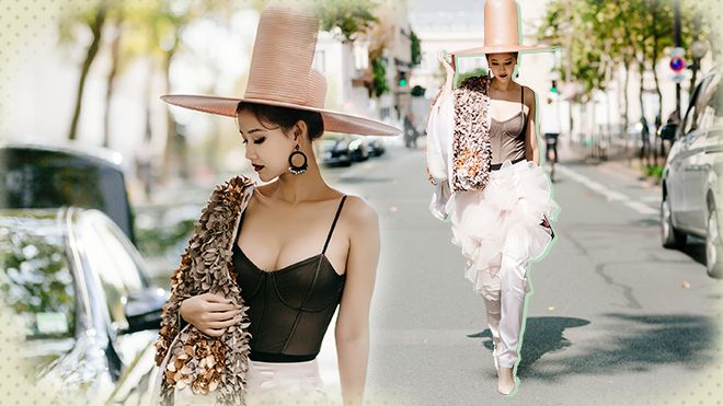 Lỗi mốt, rườm rà, Maya chẳng còn gì mặc khi đến Paris Fashion Week?