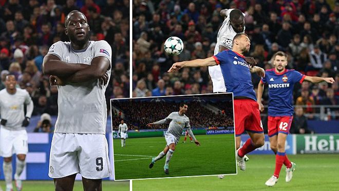 Lukaku lập cú đúp giúp MU 'hủy diệt' CSKA Moscow