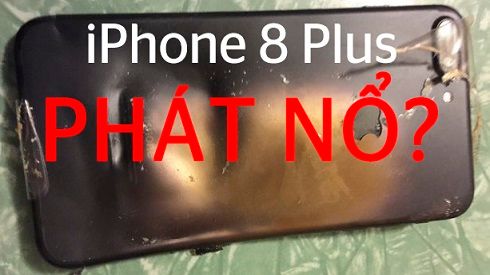 HOT: iPhone 8 Plus pin 70%, vừa cắm sạc 3 phút đã nổ dù sạc chính hãng