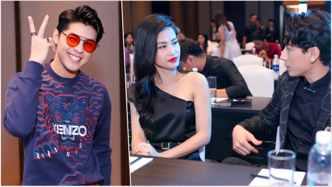 Noo Phước Thịnh cực bảnh, Đông Nhi - Isaac cười nói thân thiết trong sự kiện