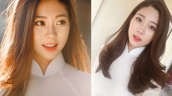 Cứ ngỡ đây là gái Hàn mặc áo dài, ai dè lại là gái Việt 100%