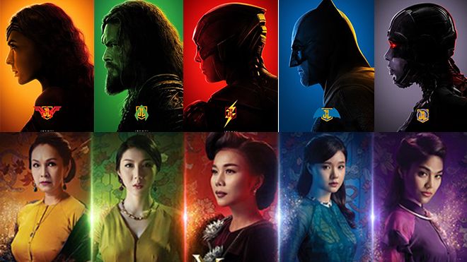 Ngạc nhiên chưa, 'Justice League' vừa tung loạt poster màu sắc rực rỡ giống hệt… phim 'Mẹ chồng'