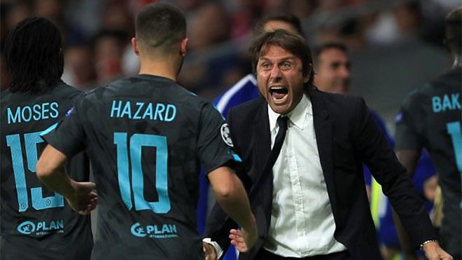 Antonio Conte không hài lòng với Eden Hazard