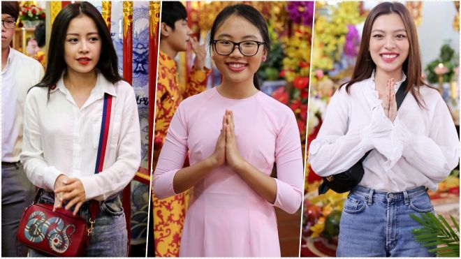 Mặc thời tiết thất thường, dàn sao Việt vẫn nườm nượp đến dâng hương tại đền thờ Tổ của Hoài Linh