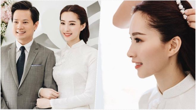 Đặng Thu Thảo đẹp 'không tỳ vết', tươi cười rạng rỡ bên ông xã trong lễ ăn hỏi