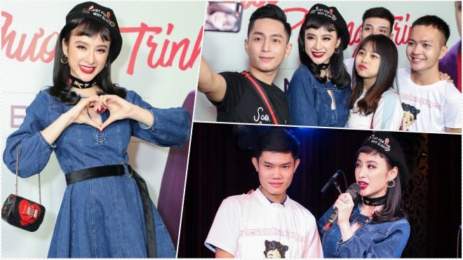Đi xe 6 tiếng từ Châu Đốc lên TP.HCM gặp thần tượng, fan nam làm Angela Phương Trinh không khỏi xúc động