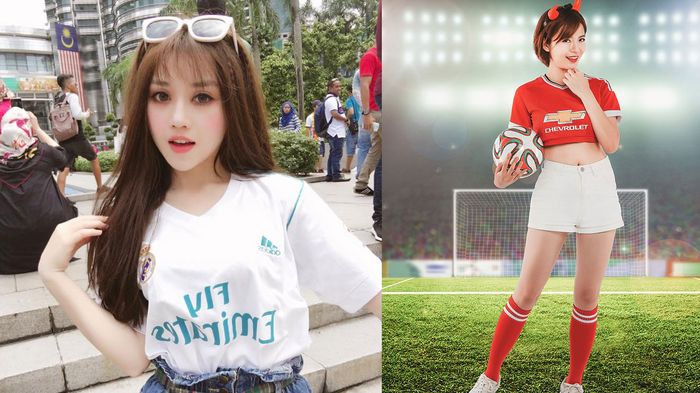 Những hot girl bỗng chốc nổi tiếng nhờ yêu bóng đá