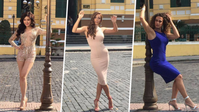 Vừa bắt đầu, Miss Grand International 2017 đã gây tranh cãi khi cho thí sinh chụp ảnh với… cột đèn, tạo dáng khó hiểu