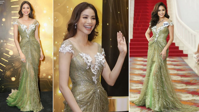 Phạm Hương - Mâu Thủy: 'Kẻ tám lạng người nửa cân' khi diện cùng đầm đuôi cá ôm sát