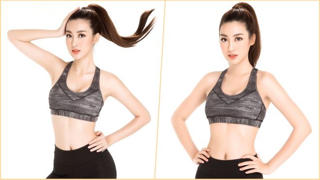 Hoa hậu Đỗ Mỹ Linh khoe đường cong chuẩn từng milimet trước thềm Miss World 2017