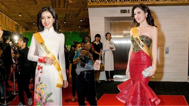 Dù áo dài hay dạ hội thì Á hậu Huyền My vẫn tỏa sáng như nữ thần tại Miss Grand International 2017