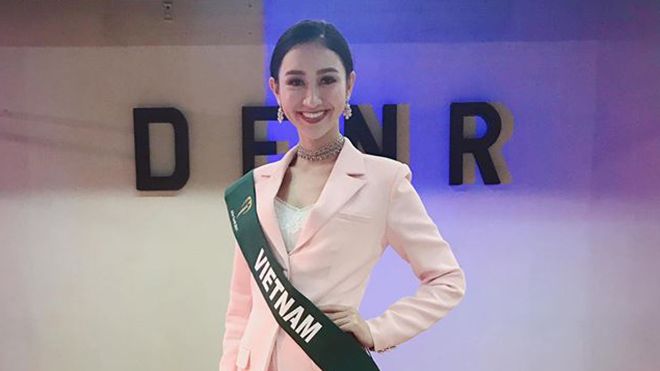 Á hậu Hà Thu được dự đoán lọt Top 10 được yêu thích nhất Miss Earth 2017