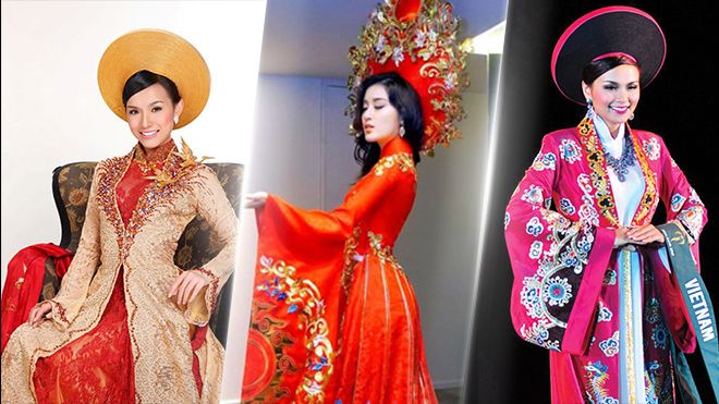 Ba bộ Quốc phục 'chễm chệ' trên sân nhà trong các kỳ thi nhan sắc quốc tế