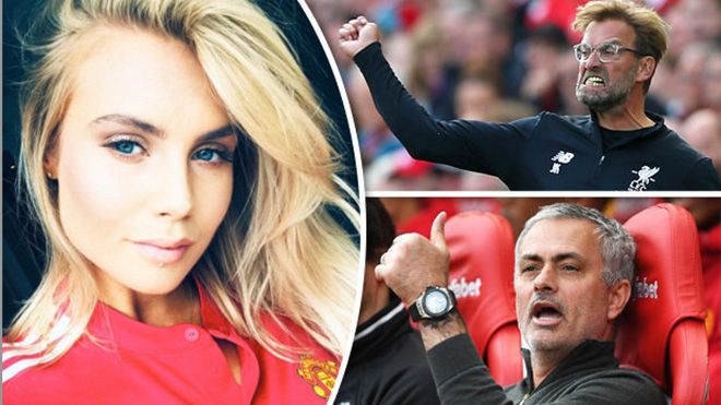 WAGs Man Utd Maja Nilsson khiêu khích Liverpool trước giờ G