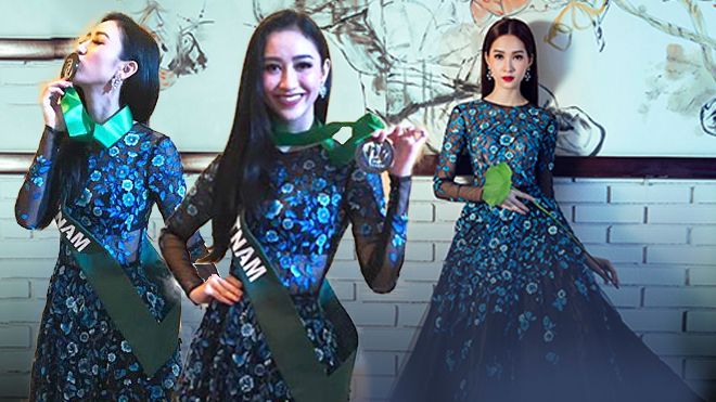 Kém sắc hơn Đặng Thu Thảo khi mặc chung váy, Hà Thu vẫn giành giải đồng thi tài năng