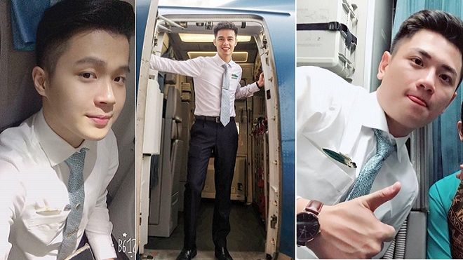 Chân dung 3 chàng tiếp viên VNA vừa đẹp trai lại tài năng đang gây bão mạng