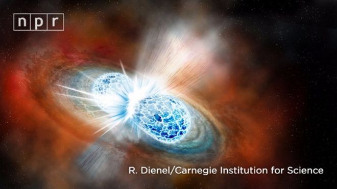 Phát hiện 2 ngôi sao đâm vào nhau tạo ra vàng