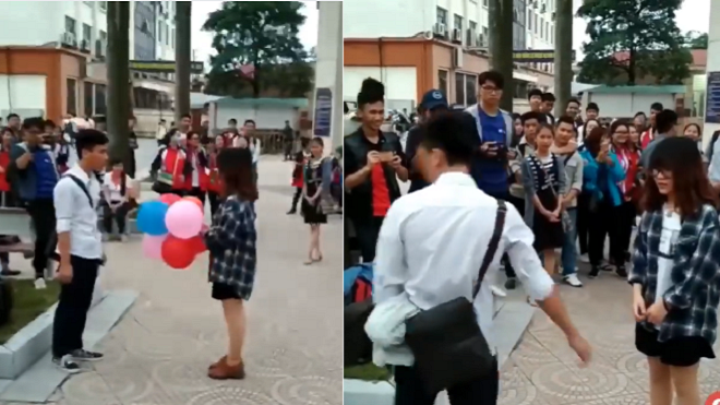 Clip: 20/10, bạn gái can đảm đi tỏ tình, nhưng lại nhận cái kết quá đắng