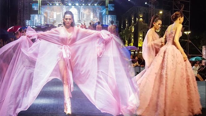 Không chỉ 'càn quét' sàn diễn, Võ Hoàng Yến còn nâng đỡ đàn em vấp ngã khi catwalk