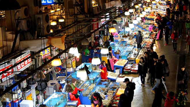 Khám phá chợ hải sản lớn nhất Seoul, Hàn Quốc