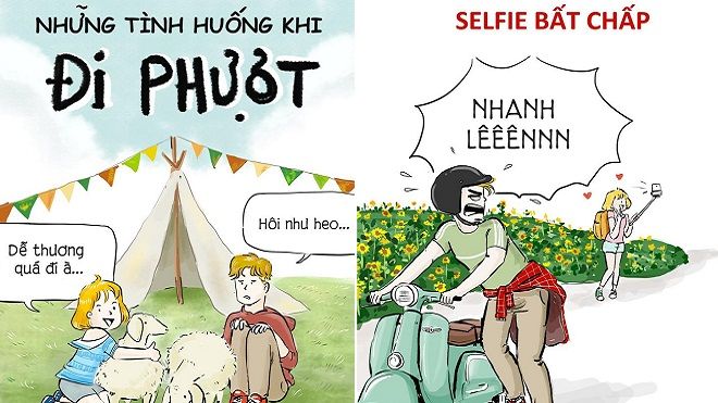 Bộ tranh vui: Những tình huống khi đi phượt - Chuẩn không cần chỉnh!