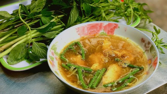 Bún Num Bo Chóc - hương vị bún cá đến từ Campuchia ở chợ Hồ Thị Kỷ, TP.HCM
