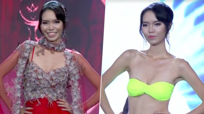 Thí sinh kém sắc của Hong Kong lại gây thất vọng vì catwalk như đi chợ