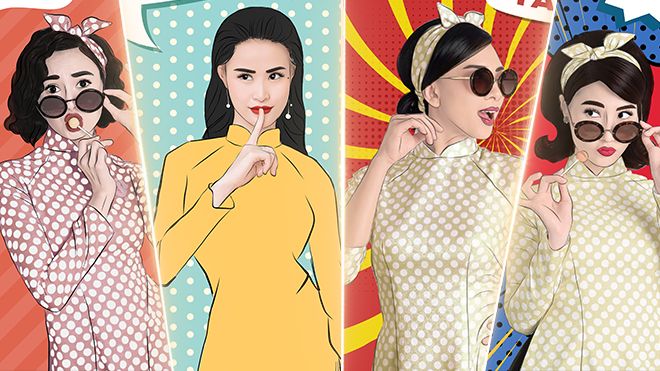 Đông Nhi, Diễm My 9x chụp ảnh pop-art cùng 'mẹ con' Ngô Thanh Vân - Lan Ngọc