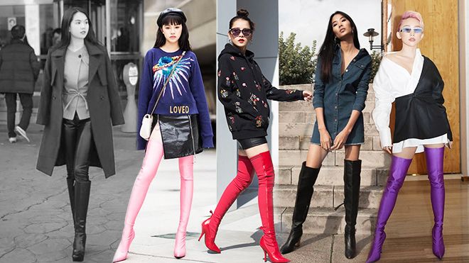 Ngọc Trinh tự 'dìm dáng', Chi Pu, Châu Bùi cá tính với bốt cao cổ dài bất tận