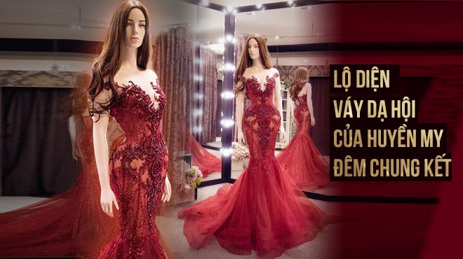 Giống trang phục bán kết, đây là chiếc váy rực rỡ mà Huyền My sẽ diện trong chung kết Miss Grand!