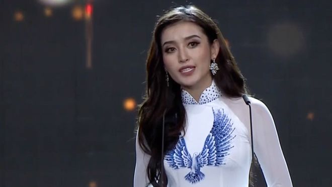 Huyền My gây ấn tượng mạnh với bài diễn thuyết hùng hồn nhắc đến Chủ tịch Hồ Chí Minh